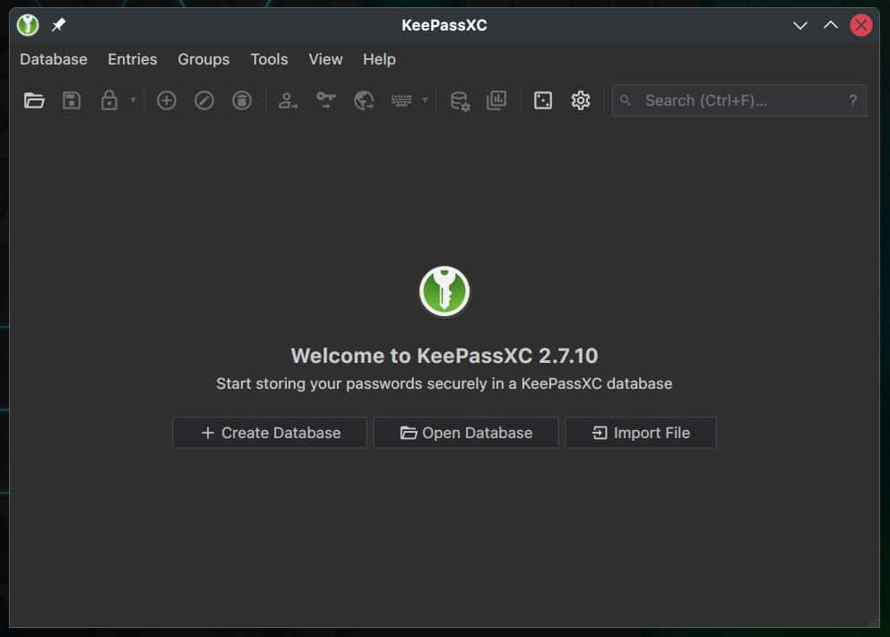 KeePassXC 2.7.10 password manager